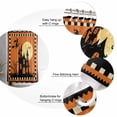 thumbnail image 6 of Halloween Shower Curtain Set ，Waterproof Fabric Shower Curtains Witch Bat Orange Black Border Castle Moon Shower Curtains for Bathroom,Bathroom Decor 72"x72", 6 of 6