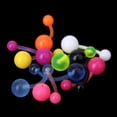 thumbnail image 2 of Esquirla 10 Pcs Bijoux de Corps Nombril Courbé Coloré 12mm, 2 of 5