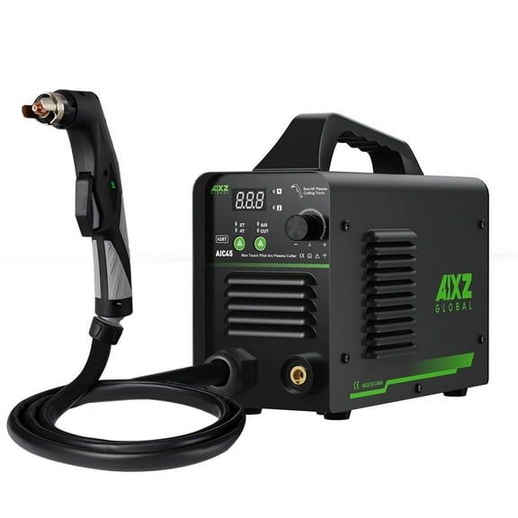 Plasma Cutter, Non-Touch ARC AIC45 45Amps DC Air Plasma Cutting Machine Digital Plasma Cutter Clean Cut 16mm ,Pilot Arc Function