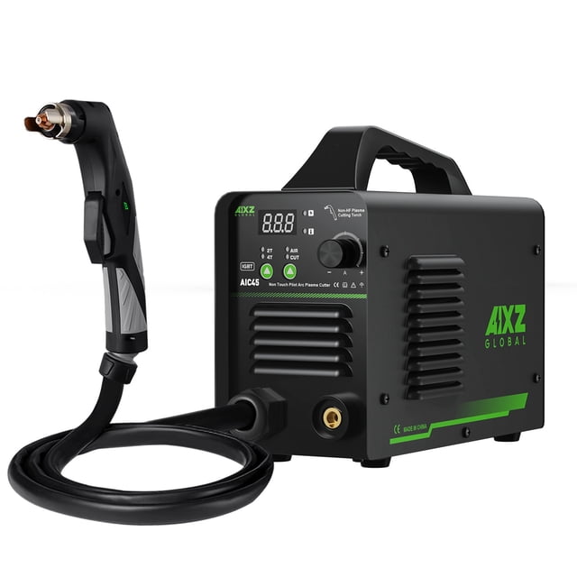 Plasma Cutter, Non-Touch ARC AIC45 45Amps DC Air Plasma Cutting Machine Digital Plasma Cutter Clean Cut 16mm ,Easy to Use