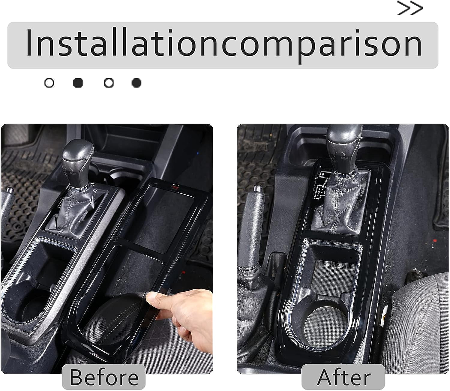 TINKI Car Control Gears Panel Protective Cover molding Trims Stickers for Toyota Tacoma 2016 2017 2018 2019 2020 2021 2022 Accessories