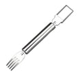 thumbnail image 3 of pstuiky Stainless Steel Watermelon Slicer Cutter Tool with Fruit Forks 3-In-1 Kitchen Gadget for Easy Cubes Slices Perfect for Picnics Barbecues and Outdoor Gatherings, 3 of 5