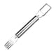 thumbnail image 3 of CaiYueKe 2-in-1 Stainless Steel Watermelon Slicer & Fork | Easy Cut, Serve, Enjoy | Kitchen & Camping Must-Have Tool for Fruit Salad, Parties, BBQ | Dishwasher Safe & Rust-Proof, 3 of 5