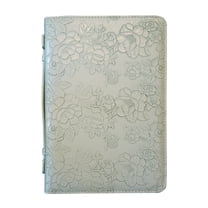 Bible Cover Grateful and Blessed Floral Green XL NEW
