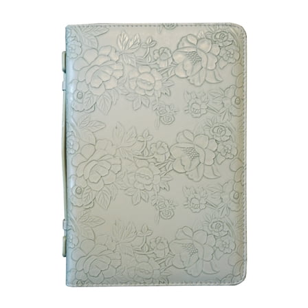 Bible Cover Grateful and Blessed Floral Green XL NEW