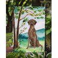 thumbnail image 3 of Carolines Treasures CK2021GF Under the Tree Chocolate Labrador Garden Size Flag, 3 of 3
