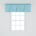 thumbnail image 2 of Ambesonne Hippo Window Valance, Hippo Girl Umbrella Rain, 54" X 18", Grey Pink Sky Blue, 2 of 3