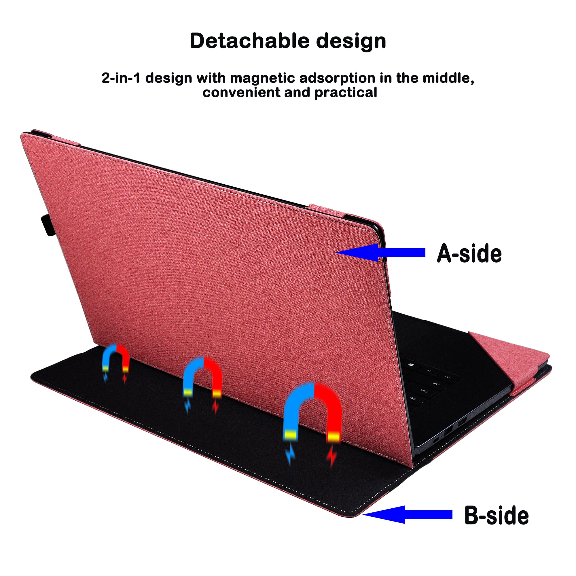 Laptop Case Cover for 16 inch Dell Inspiron 16 Plus 7640/7635/7630/7620 & for Dell Inspiron 16'' series & for Dell Vostro 5620 5630 7620 Sleeve,Detachable PU Leather Protective Bag