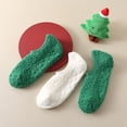 thumbnail image 2 of Skola Non Slip Socks for Women Warm Cozy Fuzzy Slipper Socks Soft Fluffy Christmas Grips Microfiber Ankle women's shoe size 5-8.5, 2 of 13