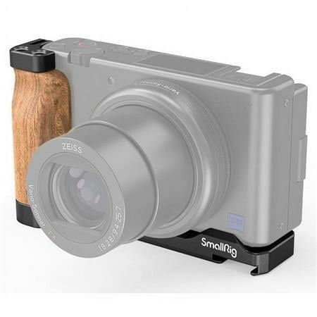 UPC: 6941590001456 | L-Shape Wooden Grip with Cold Shoe for Sony ZV1 Camera
