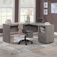 thumbnail image 3 of Pemberly Row Contemporary Engineered Wood L-Desk in Ashen Oak Finish, 3 of 13