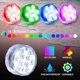 thumbnail image 2 of Luces LED sumergibles para piscina, 16 colores, funciona con pilas, sumergibles, para jarrones, baldes de camping, calabazas, luces de buceo, luces de piscina., 2 of 5