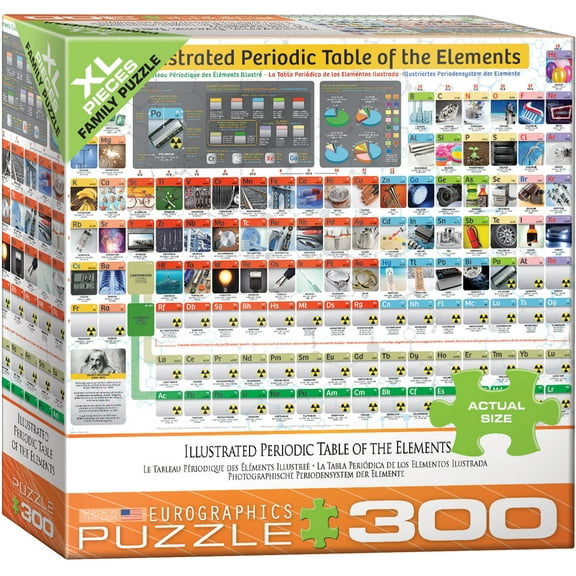 Illustrated Periodic Table of the Elements 300-Piece Puzzle