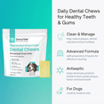 thumbnail image 4 of SensoVet Dual Action Enzymatic Dental Chews for Dogs - Antiseptic Dog Plaque and Tartar Remover - Dog Breath Freshener - Made With Natural Beef Hide - For Medium Dogs (30 Chews), 4 of 8