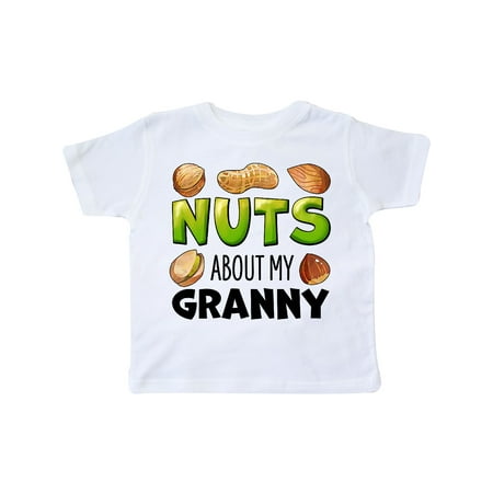 

Inktastic Nuts About My Granny Peanut Almond Pistachio Gift Toddler Boy or Toddler Girl T-Shirt