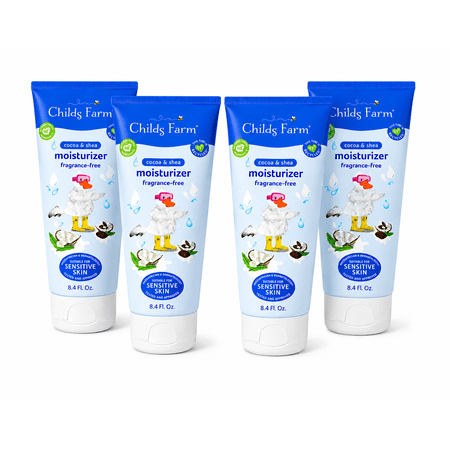 Childs Farm Fragrance-Free Moisturizer, 250ml, Hypoallergenic, Unisex 4 Pack