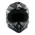 thumbnail image 3 of 1Storm Motocross Adult Helmet Downhill Mountain Bike Helmet BMX MX ATV Dirt Bike Storm Style HF803; Storm Black, 3 of 6