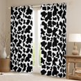thumbnail image 2 of Manfei Cartoon Cow Print Blackout Curtains Set of 2 (52x84 Each),Cattle Pattern Window Curtains,White Black Curtains and Drapes For Kids,Ultra Soft Home Decor, 2 of 6