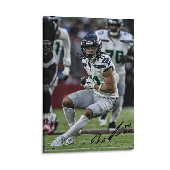 Jaxon Smith-Njigba Canvas Poster Room Aesthetic Poster Print Art Wall Painting Canvas Posters Gifts Modern Bedroom Decor 24x36inch(60x90cm)