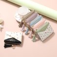 thumbnail image 5 of GAEKEAO Small Womens Wallet RFID Blocking Bifold Card Holder Tassel Vegan Leather Wallets Cute Pattern with Zipper Pocket, 5 of 6