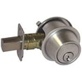 thumbnail image 3 of Schlage Bc500 Single Cylinder Deadbolt Adj Bs Sc1 Satin Chrome, 3 of 4