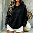thumbnail image 4 of Cheetah Print Hoodie Women Oversized Trendy Fleece Hooded Pullover Sweatshirt Drop Shoulder Fall Graphic Hoodies, XL, 4 of 4