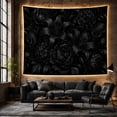 thumbnail image 6 of Overlapping Arrangement Scale with Botanical Motifs Petaled, Mystical Fantasy for Space Lovers, Wall Decor, Mother'S Day Gift, Tapestry Wall Hanging for Dorm and Living Room, 6 of 7