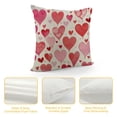 thumbnail image 4 of Nawypu  Valentines Day Pillow Covers,Pink Love Heart Valentine Lumbar Pillows Cover Throw Pillows Valentines Day Mother's Day Anniversary Wedding Farmhouse Decorations for Sofa, 4 of 5
