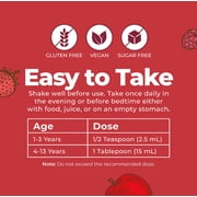 MaryRuth's Liquid Multivitamin with Lutein for Kids 1+, Immune Overall Health, Apple Berry Blast, Sugar-Free, Vegan, Gluten-Free, 15.22 fl oz