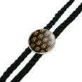 thumbnail image 2 of Gold Dollar Sign Money Pattern Western Southwest Cowboy Necktie Bow Bolo Tie, 2 of 3