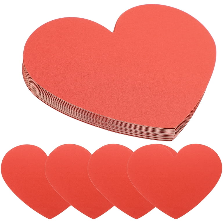 40pcs Heart Shaped Cards Valentine Gift Cards Blank Heart Shaped Cards Heart Paper Cutout