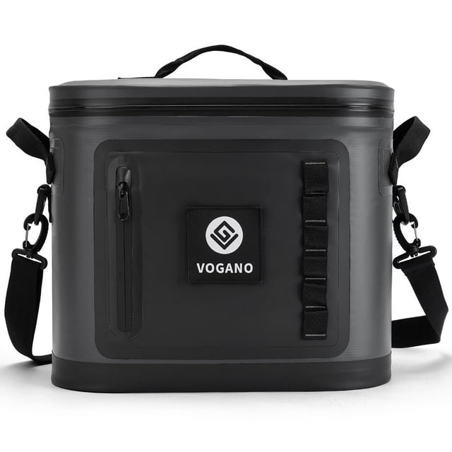 Cooler Vogano Soft Insulate, a prueba de fugas, 28 latas, color gris oscuro