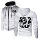 thumbnail image 1 of WILLBEST Sudaderas para Hombre, Otoño e Invierno, Abrigo Cálido para Tiempo Libre, Estampado Deportivo De Lunares, Cremallera, Bolsillo, Capucha, Cálido, Suéter con Bolsillo Superior Mediana​​, 1 of 4