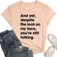 thumbnail image 5 of WENWU Womens Sarcastic T Shirts with Funny Sayings Novelty Graphic Tees for Women Women Loose Tops Summer Women Shirt Small, 5 of 5