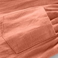 thumbnail image 4 of XIMIN 2 Pack Girls Casual Shorts Summer Linen Short Drawstring Elastic Waist Shorts Workout Jogger Short Shorts ﻿, 4 of 6