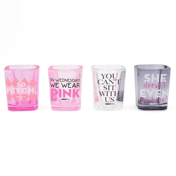 Minigafas de chupito Silver Buffalo Mean Girls, juego de 4
