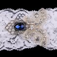 thumbnail image 3 of Liga de Lazo Diamante de Imitación Jarretera con Encaje Accesorio para Boda Suministros Soledad Liga de la novia de la boda, 3 of 8