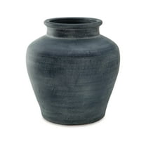 Signature Design by Ashley Meadie Vase, Distressed Blue
