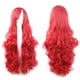 thumbnail image 1 of Pelucas con flequillo para mujer, peluca ondulada suelta, pelucas para disfraz de cosplay, pelucas para mujer con flequillo largo, onduladas, rojas, para fiesta de Halloween, peluca con clip de anime, 1 of 3
