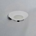 thumbnail image 3 of Glass Soap Dish And Holder Brass Chrome Finish Wall Mounted Modern Accessory, 3 of 4