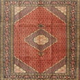 thumbnail image 1 of Ahgly Company Indoor Square Traditional Red Medallion Area Rugs, 3' Square, 1 of 6