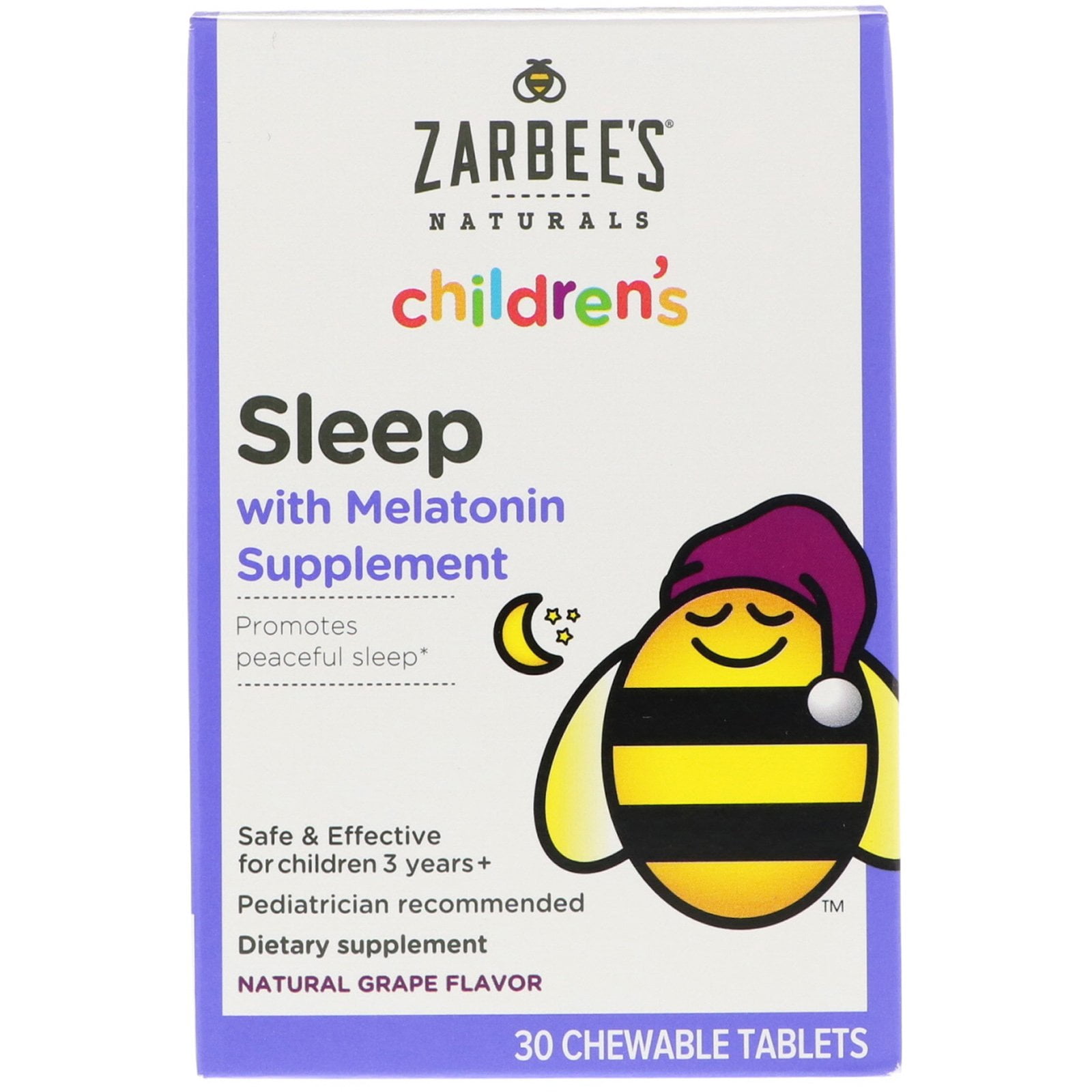 Zarbee S Naturals Children S Sleep With Melatonin Supplement 30