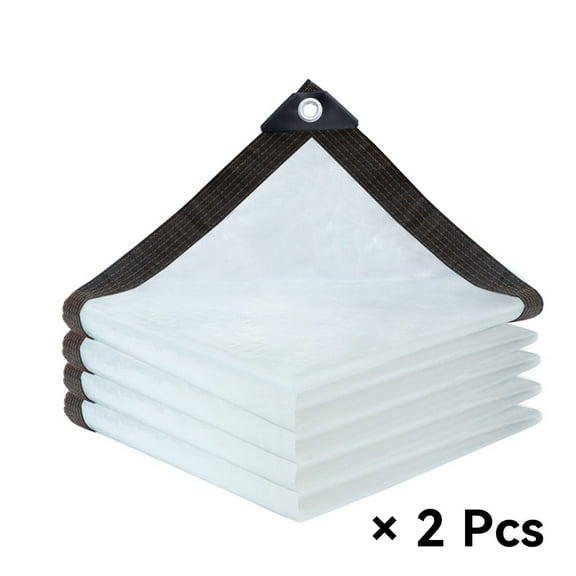 TELOLY Clear Tarp top Customer Support Plastic Waterproof Sheet Multipurpose Functionality Heavy-Duty Transparent Waterproof Fabric,Transparent