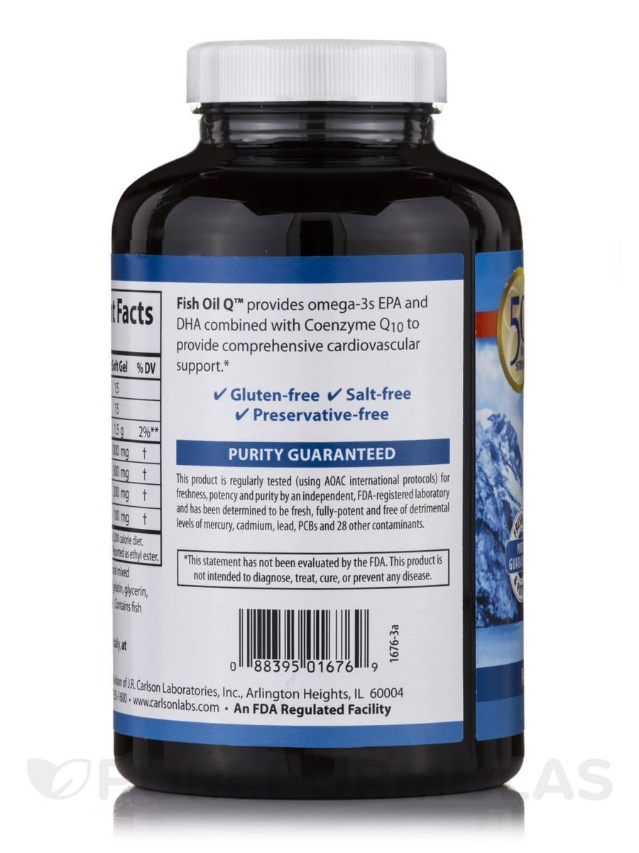 Carlson Laboratories Fish Oil Q 100 60 Softgel