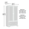 thumbnail image 6 of Sauder Palladia Armoire, Select Cherry Finish, 6 of 9