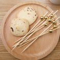 thumbnail image 3 of Cocktail Picks 100 Count 12cm Handmade Sticks Wooden Toothpicks Cocktail Sticks Party Supplies-Gold, 3 of 9