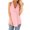 Pink, variant on KTMKH Womens Tops V Neck Sleeveless Solid Chiffon Casual Loose Tank Top Flowy Summer Top Blouse