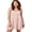 Pink, variant on LMLYSoH Women Lace Mini Dress Bow Straps Buttons Front Summer Sleeveless Dress