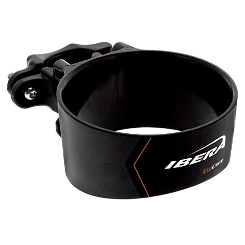 Ibera Bike Handlebar Cup Holder Black with Multi-Way Mount for Commuters and 