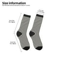 thumbnail image 2 of Sigee Houndstooth Black And White for Premium Children's Socks Unisex School Kids Boys Girls,Soft and Comfy Kids' Socks, 2 of 5